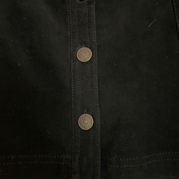 Abercrombie Black Faux-Suede Button-Up Mini Skirt Size XS - Picture 12 of 14